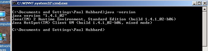 screenshot of cmd window